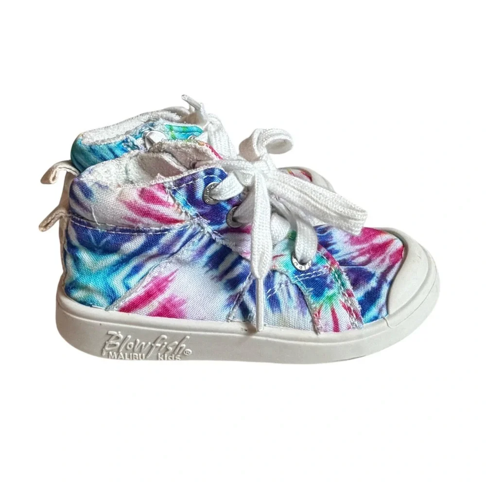 Blowfish Malibu Kids Valara-T Tie Dye High Top Sneakers Multi‎ Color Size 7M